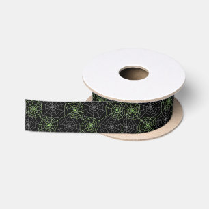 Ruban En Satin Halloween Satin Ribbon Spider Webs