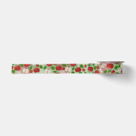 Ruban En Satin Hand-Drawn Apple Ribbon – Rustic Modern