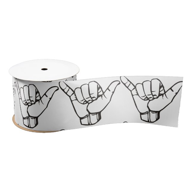 Ruban En Satin Hawaï Shaka Brah Wave Thunder_Cove (Bobine)