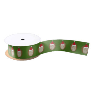 Ruban En Satin Hérisson de Noël mignon