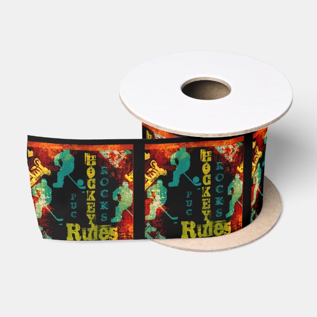 RUBAN EN SATIN HOCKEY (Bobine)