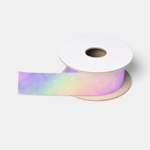 Ruban En Satin holo arc-en-ciel ombre doux : 