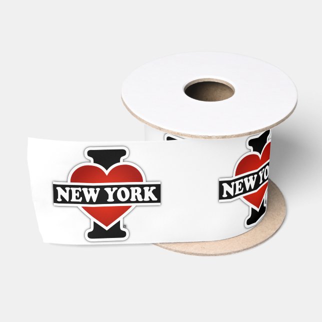 Ruban En Satin I coeur New York (Bobine)