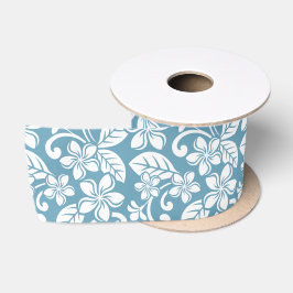 RUBAN EN SATIN ÎLE PLUMERIA (BLEU D'ESCLAT) SATIN RIBBON