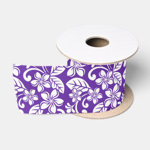 RUBAN EN SATIN ÎLE PLUMERIA (PURPLE) SATIN RIBBON