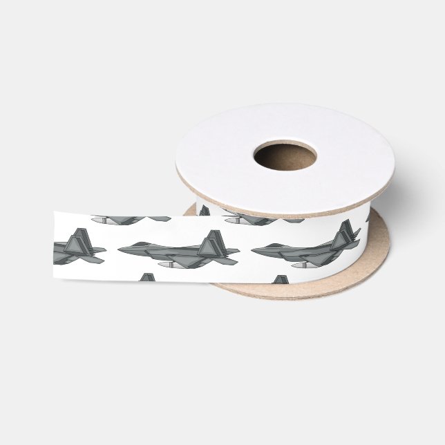 Ruban En Satin Illustration de l'avion de chasse (Bobine)