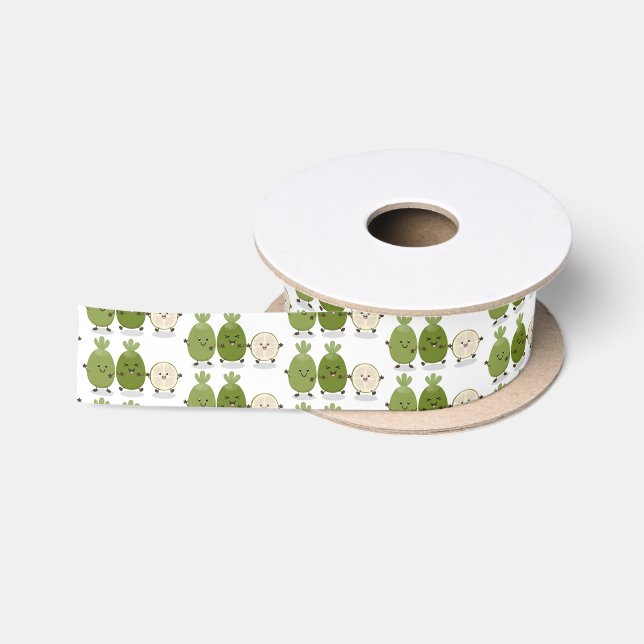 Ruban En Satin Illustration de mignonne guava feijoa (Bobine)