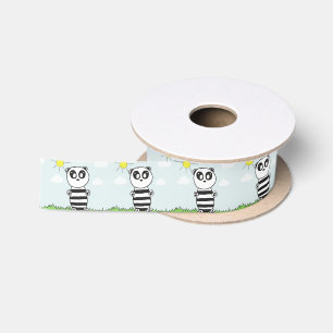 Ruban En Satin Illustration de Panda Mignon