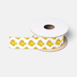 Ruban En Satin Illustration du poisson-tang jaune