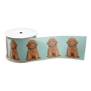 Ruban En Satin Image personnalisée sur mesure couleur vert menthe