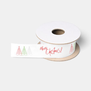Ruban En Satin Infinite Love Christmas Tree Texte personnalisé