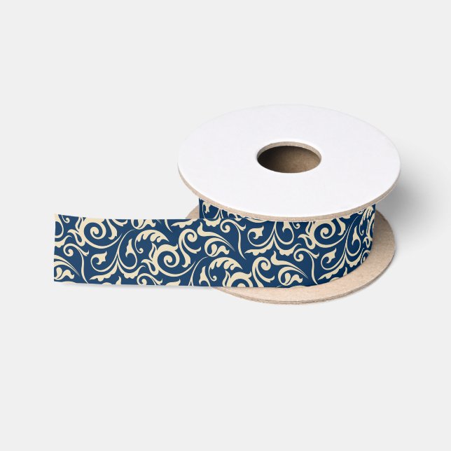 Ruban En Satin Inspiration de motifs persans (Bobine)