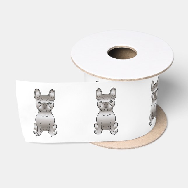 Ruban En Satin Isabella French Bulldog Frenchie Cute Cartog (Bobine)