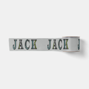 Ruban En Satin Jack le garçon l'homme est en arrière enveloppant