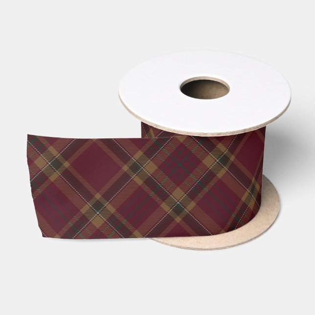 Ruban En Satin Jacquard du comté de Tyrone Tartan Motif (Bobine)