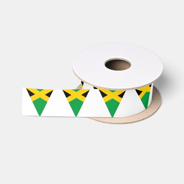 Ruban En Satin Jamaican Flag Bunting Style Cake (Bobine)