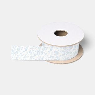Ruban En Satin Jardin Botanique Bleu Poudre - Neutre