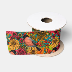 Ruban En Satin Jardin d'automne 3