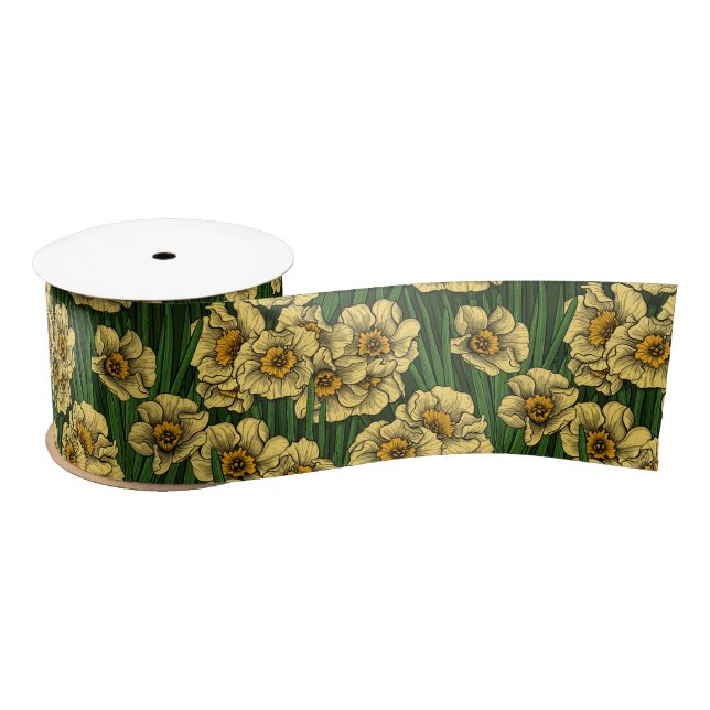 Ruban En Satin Jardin de la jonquille (Bobine)