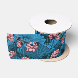 Ruban En Satin Jardin du lotus nocturne