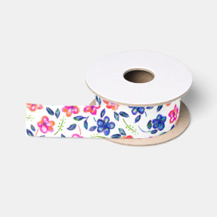 Ruban En Satin Jardin fleuri