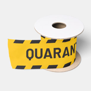 Ruban En Satin Jaune de la bande de quarantaine