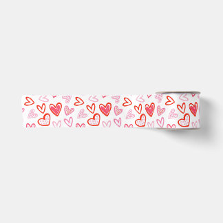 Ruban En Satin Joli dans les coeurs roses