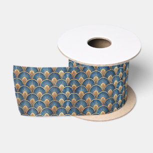 Ruban En Satin Joli motif de carreaux Art déco