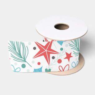 Ruban En Satin Joli Motif de Noël