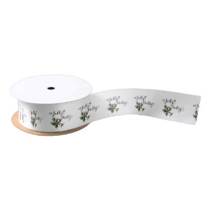 Ruban En Satin Jolly Holly