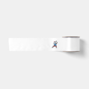 Ruban En Satin Joueur de tennis bonhomme de neige Noël 2026 Vacan