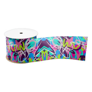Ruban En Satin Joyeuses couleurs Moderne Abstrait