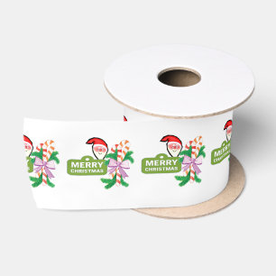 Ruban En Satin Joyeuses Fêtes, Joy Joyeux Noël Père Noël