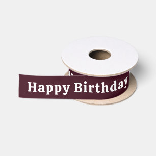 Ruban En Satin Joyeux Anniversaire Personnalisé Nom Satin Ribb Pe