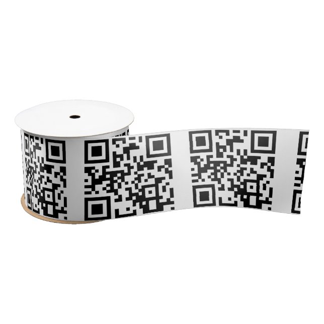 Ruban En Satin "Joyeux anniversaire pour vous" QR Code (Bobine)