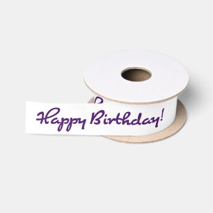 Ruban En Satin Joyeux anniversaire ! Script moyen Décontracté pou