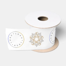 Joyeux Noël Gold & Silver Star & Round Logo