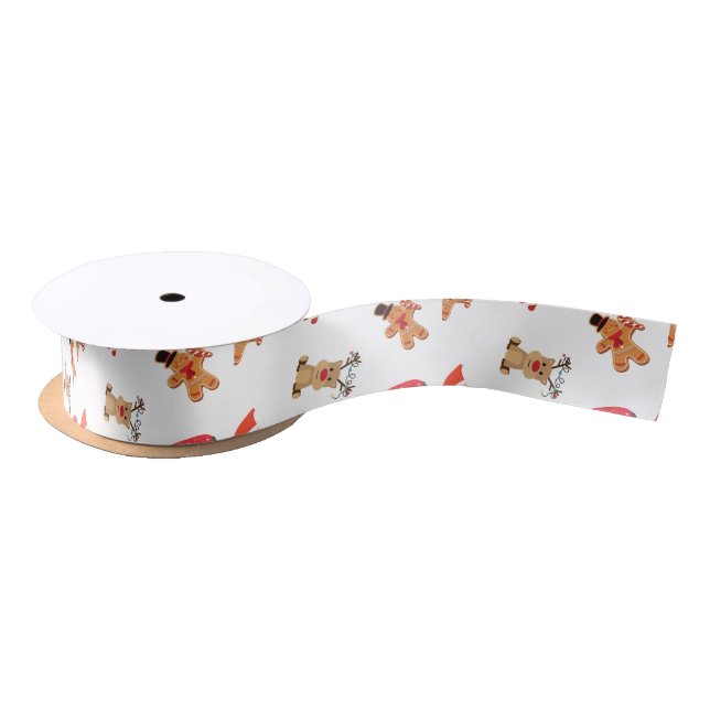 Ruban En Satin Joyeux ruban satin Noël (Bobine)