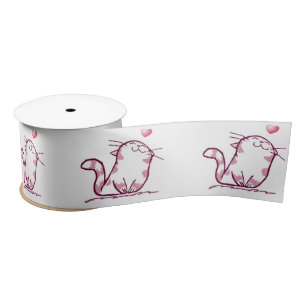 Ruban En Satin Kitty Love