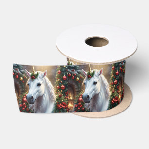 Ruban En Satin « La Licorne de Noël »