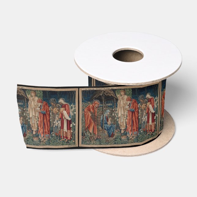 Ruban En Satin L'Adoration des Mages (par Edward Burne-Jones) (Bobine)