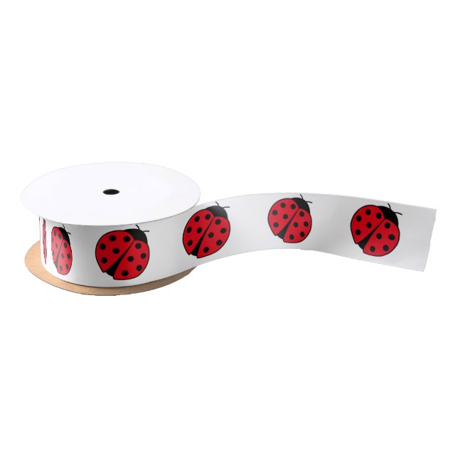Ruban En Satin Ladybugs (Bobine)