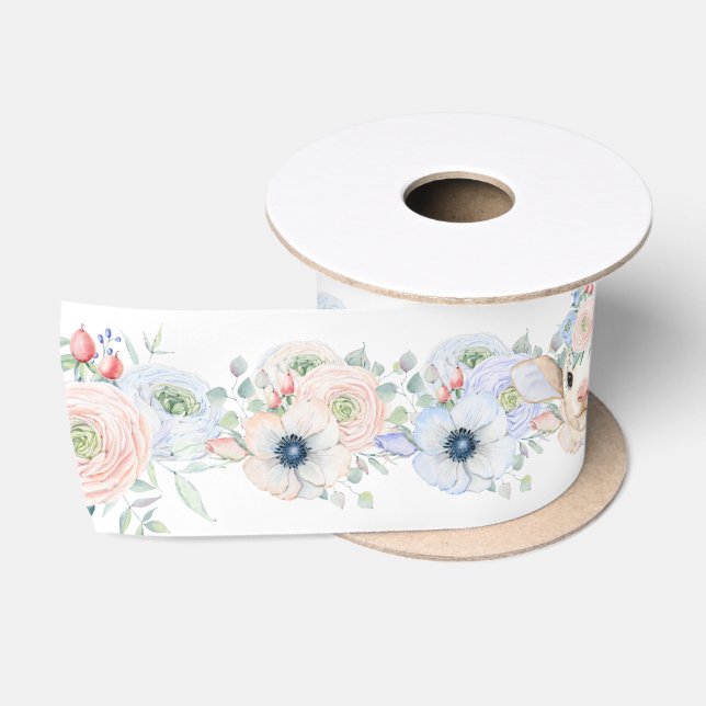 Ruban En Satin Lambe rose bleu Sexe Neutre Révélation (Bobine)