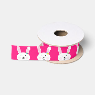 Ruban En Satin Lapin Lapin Pâques Printemps fête d'anniversaire