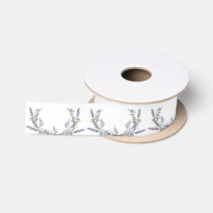 Ruban En Satin Lavande et Eucalyptus