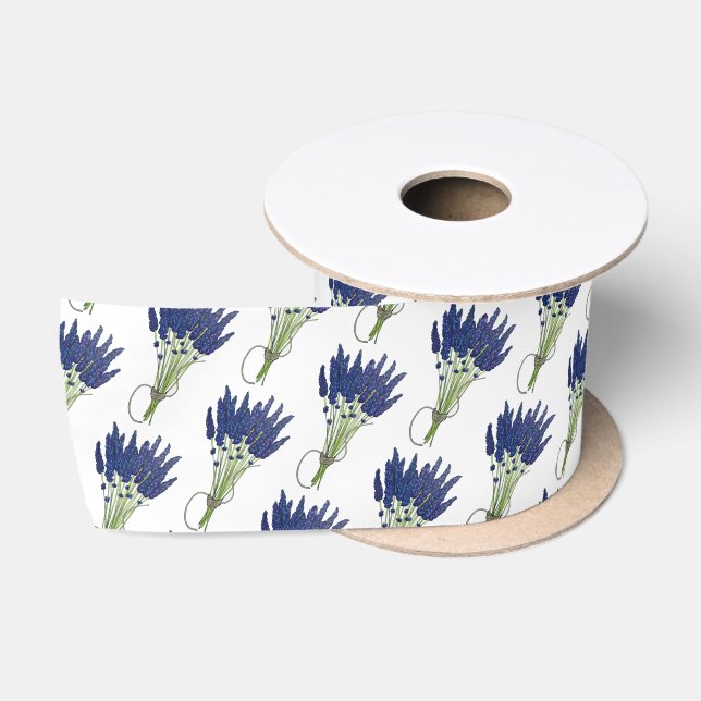 Ruban En Satin Lavandula Lavender Bund Herbe Jardin Fleur Violet (Bobine)