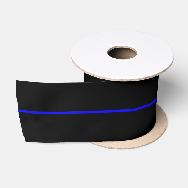 Ruban En Satin Le concept mince symbolique de Blue Line (Bobine)