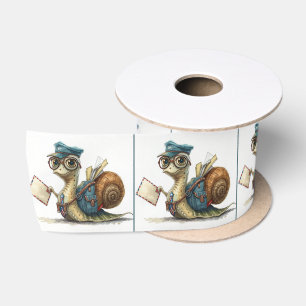Ruban En Satin Le Mailman d'escargot livre du courrier