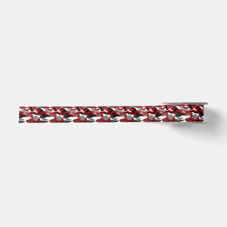 Ruban En Satin Le rouge ombrage Camo