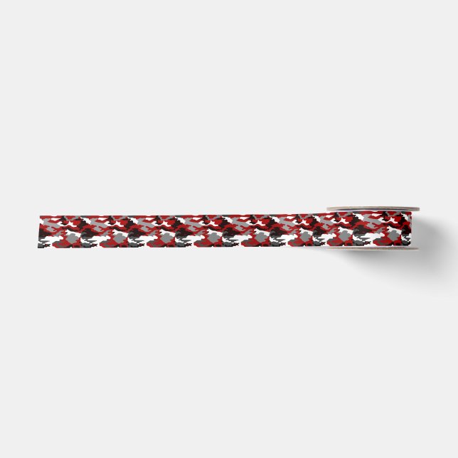 Ruban En Satin Le rouge ombrage Camo (Devant)